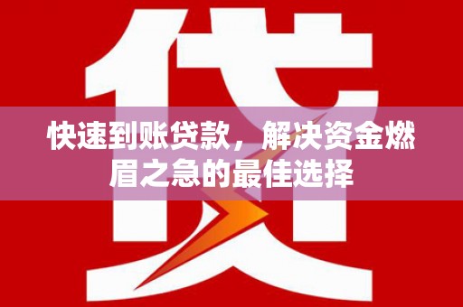 临夏快速到账贷款，解决资金燃眉之急的最佳选择