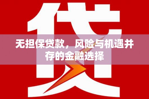 临夏无担保贷款，风险与机遇并存的金融选择