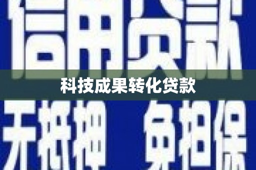 临夏科技成果转化贷款