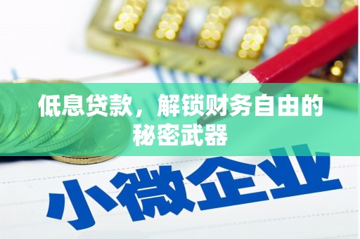 临夏低息贷款，解锁财务自由的秘密武器