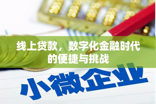 临夏线上贷款，数字化金融时代的便捷与挑战