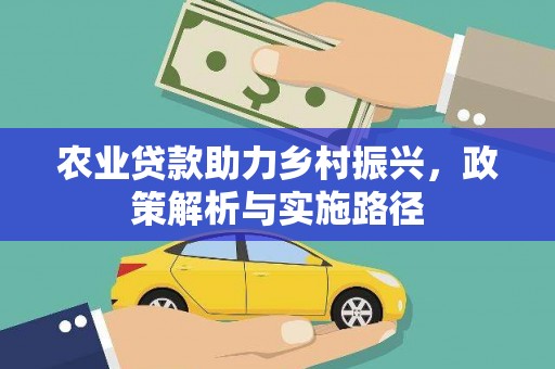 临夏农业贷款助力乡村振兴，政策解析与实施路径