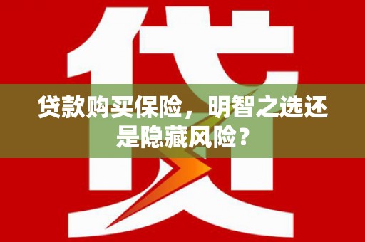 临夏贷款购买保险，明智之选还是隐藏风险？