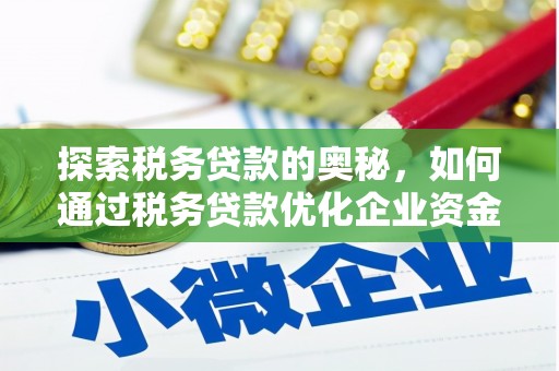 临夏探索税务贷款的奥秘，如何通过税务贷款优化企业资金流
