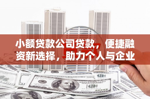 临夏小额贷款公司贷款，便捷融资新选择，助力个人与企业成长
