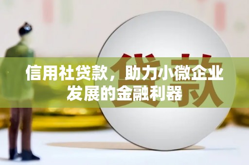 临夏信用社贷款，助力小微企业发展的金融利器