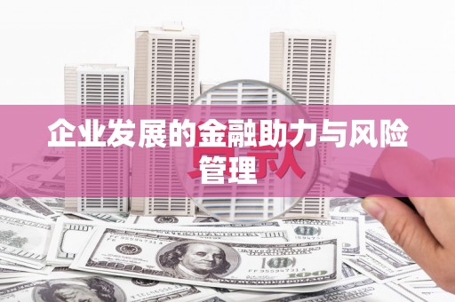 临夏企业发展的金融助力与风险管理