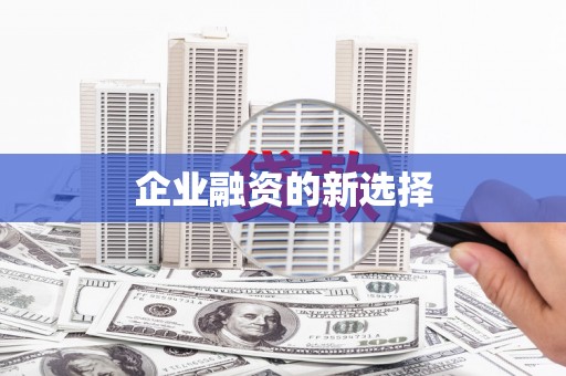 临夏企业融资的新选择
