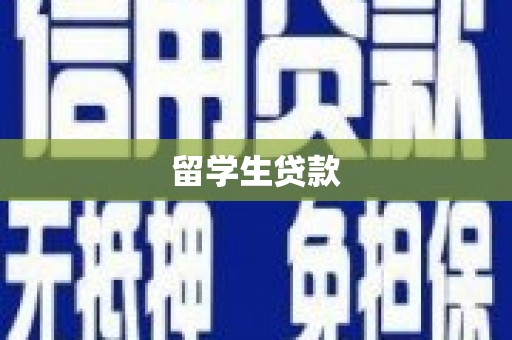 临夏留学生贷款