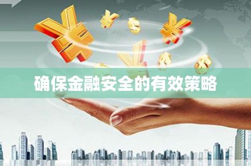 临夏确保金融安全的有效策略