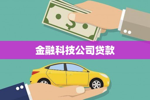 临夏金融科技公司贷款