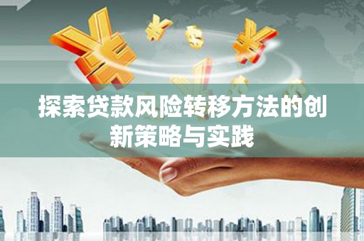 临夏探索贷款风险转移方法的创新策略与实践